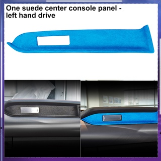 pu--panel trim atractivo resistente al desgaste de gamuza cuero coche estilo interior panel de salpicadero cubierta para ford mustang 2015-2019 unidad izquierda