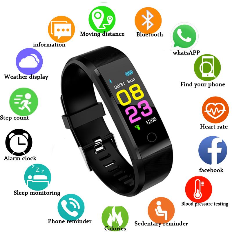 Men Women Smart Watch,Heart Rate Monitor Blood Pressure Fitness Tracker,Smartwatch for ios android