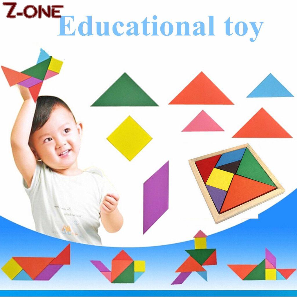 Caliente niños niños educativo forma Tangram madera rompecabezas desarrollo niños juguete