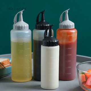 Condimento exprimir botella de salsa exprimir botella de chorro para cocina de plástico jarabe ensalada vestidor contenedor dispensador de alimentos