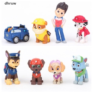 dhruw 12 piezas de moda nickelodeon paw patrol mini figuras de juguete playset cake toppers co