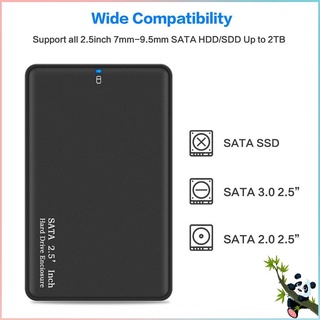 2.5-Inch Mobile Hard Disk Case Support 2TB HDD SATA to USB 3.0 Portable SSD HDD External Hard Drive Case for Notebook