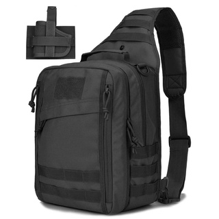 Bolso de hombro pistola funda M1ilitary Sling Bag mochila al aire libre con soporte de mano Protector para senderismo