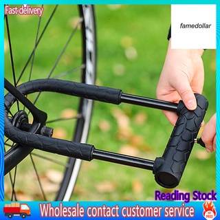 Candado De Bicicleta De silicona en forma De U Antirroubo negro Para Mtb/Bicicleta De carretera