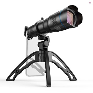 Tm/ APEXEL APL-JS36XJJ04 HD 36X Metal telescopio de un solo tubo teleobjetivo lente óptico teléfono cámara Monocular con Mini Selfie trípode para la mayoría de los teléfonos inteligentes