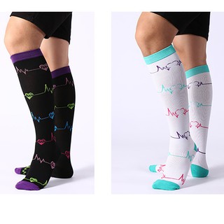 calcetines de fútbol deportivos de compresión mágica medias elásticas para hombres y mujeres al aire libre montar calcetines de compresión al aire libre