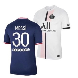 21-22 Psg jersey Paris Saint Germain casa azul lejos blanco Messi No. 30 jersey camisas de fútbol