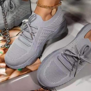 Zapatillas de deporte zapatos 2021 transpirable encaje hasta la plataforma de las mujeres vulcanize zapatos de verano plana de malla zapatos deportivos de mujer zapatos para correr