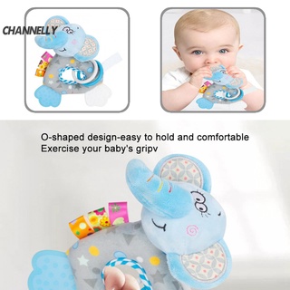 Channelly sonajero de grado alimenticio juguete sonajero anillo mordedor juguete comodidad emocional para bebés