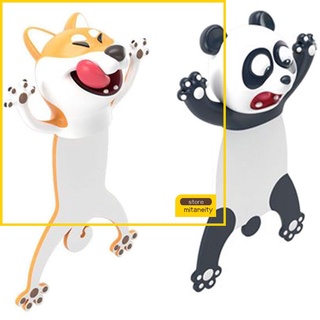 MITANEITY 2PCS Regalo De Dibujos Animados Estilo Animal Panda Suministros Escolares Marcadores Nuevo Creativo Shiba Inu Divertido Papelería PVC Libro