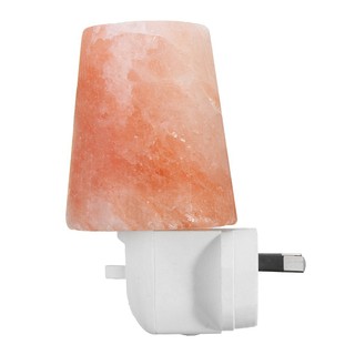 [zoba] Lámpara de pared de sal tallada a mano de cristal de roca Natural himalaya de 15 w 2 bombillas noche L