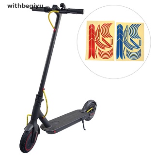 [withb] 1 juego de pegatinas reflectantes para scooter m365 pro scooter.