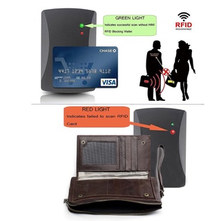 Jas billetera De cuero RFID para hombre/tarjetero/tarjetero/monedero/Bolsa De dinero (3)