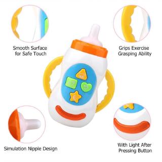 niños sonido música simulación botella de leche juguete bebé niños pequeños herramienta de aprendizaje temprano (8)