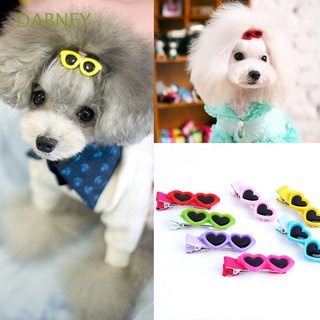 dabney hot sale arcos de pelo 8pcs doggie gafas de sol mascotas perro clips perro aseo lindo moda kawaii amor estilo boutique/multicolor