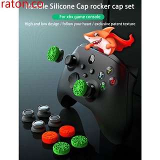 Para XboxSeries juego controlador de tapa protectora conjunto de mango cabeza de seta tapa de altura para XBOX silicona tapa Rocker Cap raton.co