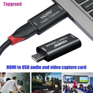 [Topgrand] tarjeta de captura de vídeo USB HD a tipo C USB C USB 3.0 1080P con salida de bucle HDMI (1)