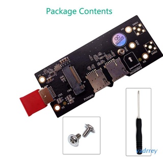 VA M.2 Key B to USB 3.0 Adapter Riser Card for Desktop PC with Dual SIM Card Slot Connector for WWAN/LTE 2/3/4G 5G Module