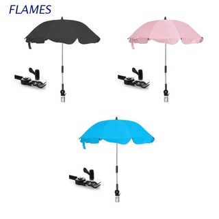Fl paraguas para cochecito de bebé UV sol protección contra lluvia paraguas 360° Parasol ajustable