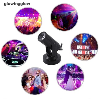 Glwg RGBW 1W LED Etapa Iluminación Spin Pinspot Luz Beam Foco Fiesta DJ DISCO DMX Glow