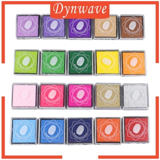 [DYNWAVE] Almohadilla de tinta sellos no tóxicos DIY dedo lavable almohadillas de tinta para niños sellos de goma (6)