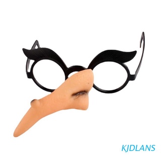 kjdlans halloween malvado bruja nariz gafas marco mascarada carnaval fiesta falsa nariz cosplay props disfraz vestir accesorios (1)