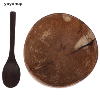 yoyohup organic eco friendly - cuenco de coco hecho a mano, diseño de coco natural
