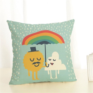 45*45cm Pillowcase Cartoon Decorative Pillow Sofa Cushion Cover for Home Car