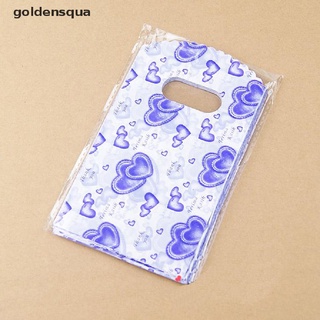 [goldensqua] 100pcs al por mayor lote bastante mixto patrón plástico bolsa de regalo bolsa de compras 14x9cm [goldensqua] (1)