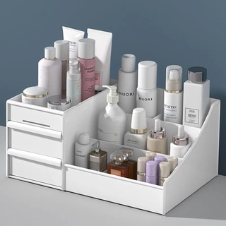 caja de almacenamiento de cosméticos de gran capacidad, organizador de cajón de maquillaje, joyería, contenedor de maquillaje, artículos de escritorio (1)