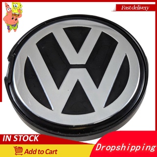 4 tapas de cubo de emblema de coche, cubierta central, cubierta de repuesto para Volkswagen (4)