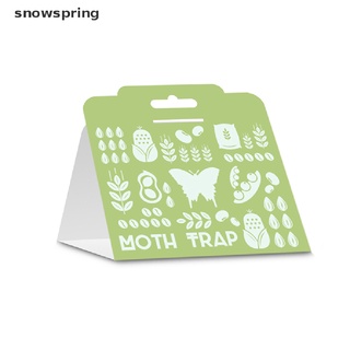 snowspring 6pcs eficiente despensa y tela de polilla adhesivo trampa lndian comida polillas placa no tóxico co