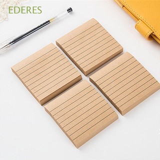 EDERES 1PC Sticky Note Line School Supplies Memo Pad Scrapbooking Pads Post Stationary Paper Kraft Stickers/Multicolor