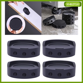 4 piezas negro antivibración almohadillas prevenir temblores para lavadora secadora aparato (6)