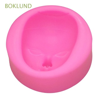 BOKLUND Cute Girl Face Shape Chocolate Tools Cake Decorating Silicone Fondant Molds Woman protection Embossed Sugarcraft Soap Candle Clay Kitchen Supplies Handmade DIY Baking/Multicolor