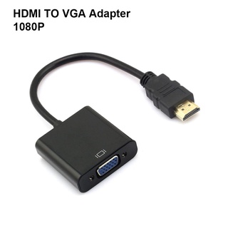 Adaptador chapado en oro HDMI a VGA adaptador HDMI Audio Video Cable 1080P HDMI macho a VGA hembra adaptador convertidor para PC portátil Tablet HDTV