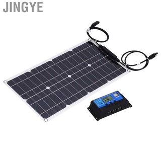 jingye panel solar monocristalino de 25 w con controlador de carga 30a de alta eficiencia fotovoltaica para rv