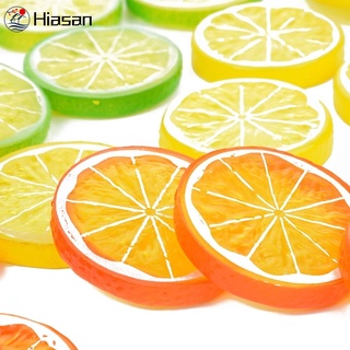 Nueva simulación de frutas artificiales rodajas de limón