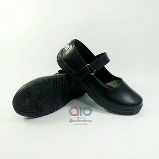Aline zapatos de niñas talla 31-35 Paskibra Pantofel negro escuela PAUD Kindergarten escuela primaria pisos AA04 (4)