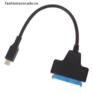 【fashionavocado】 SATA to USB 3.1 Cable Adapter USB Type C SATA Converter for 2.5'' HDD/SSD 【CO】