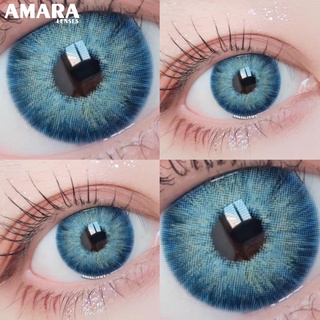 amara lentes de contacto de colores para ojos cosméticos colorido hermoso pupilo azul color anual lente de contacto