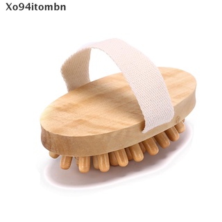 [Xo94itombn] hand-held natural wood massager body brush cellulite reduction slimming massager .