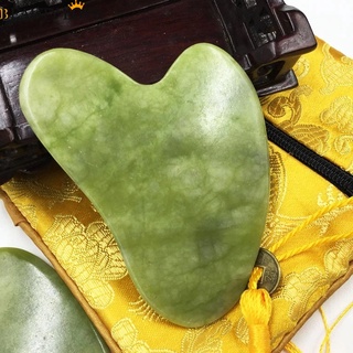 1 pieza de piedra de jade natural gua sha herramienta facial