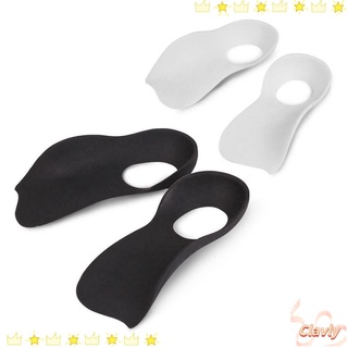 CLAVLY Plantar Orthopedic Insoles Support Care Soles Orthotic Pad Flat Foot Collapse Arch Varus Feet Plantar Fasciitis Insole