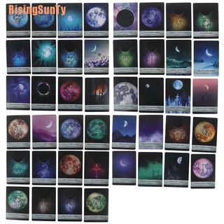 Risingsunty (~) 44 cartas Moonology Oracle Cards Deck Guidebook Boland Magic Tarot Deck juego