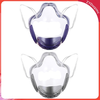 2 máscara facial transparente para protección facial, protección facial, protección antiniebla