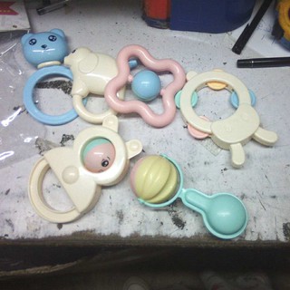 [beso]6 piezas mordedor recién nacido juguetes de bebé educación de aprendizaje temprano bebé sonajero libre de BPA accesorios de niños juguete Pacifie Mainan (3)