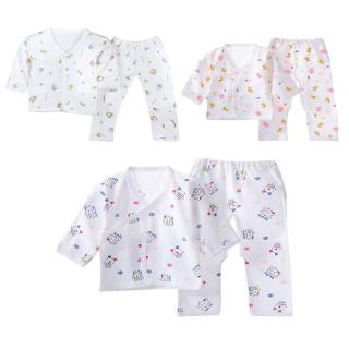 bebé recién nacido lindo pijamas bebé algodón tops+ pantalones jammies conjunto de ropa gy (6)