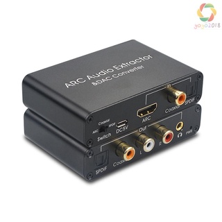 192khz arco adaptador de Audio HD Extractor de Audio Digital a analógico convertidor de Audio DAC SPDIF Coaxial RCA mm Jack salida
