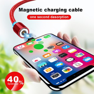 Cables Magnéticos USB Micro Type-C Lightning Con Luz LED Para IOS Android (6)